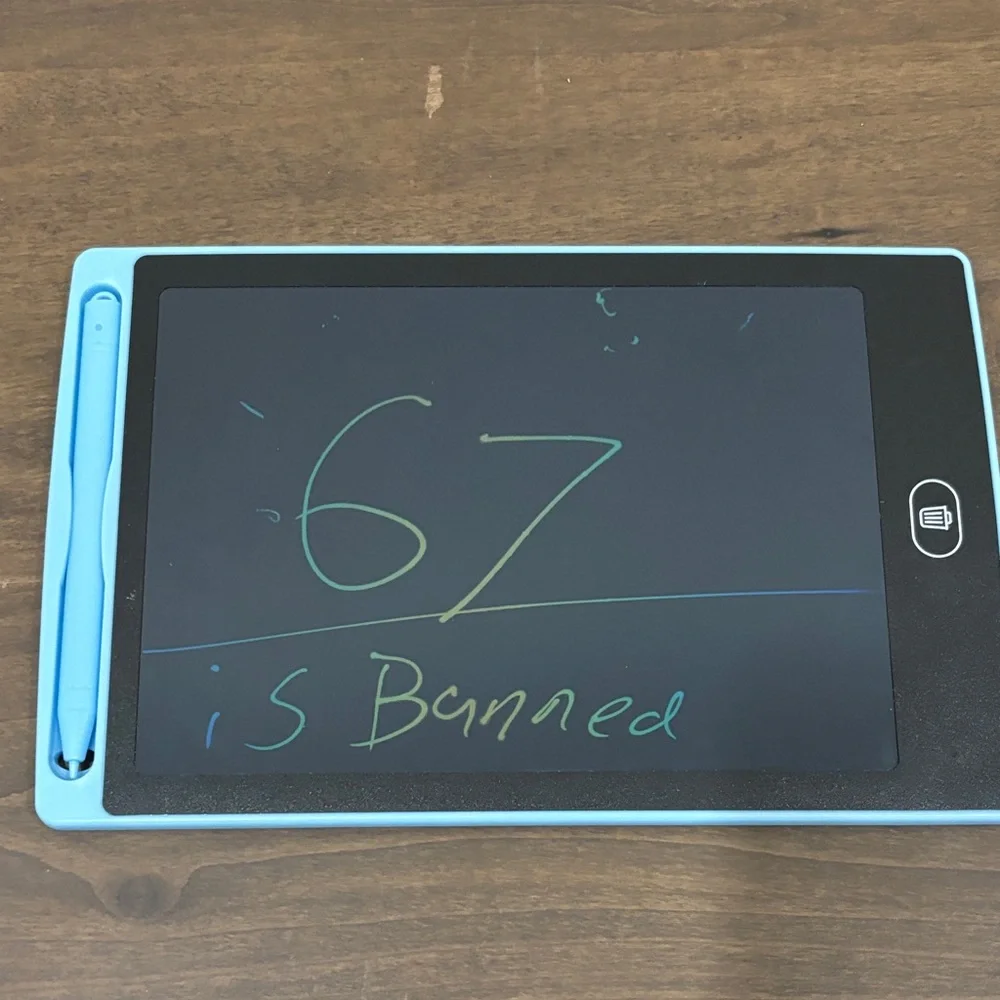 Blue LCD Writing Tablet with Stylus